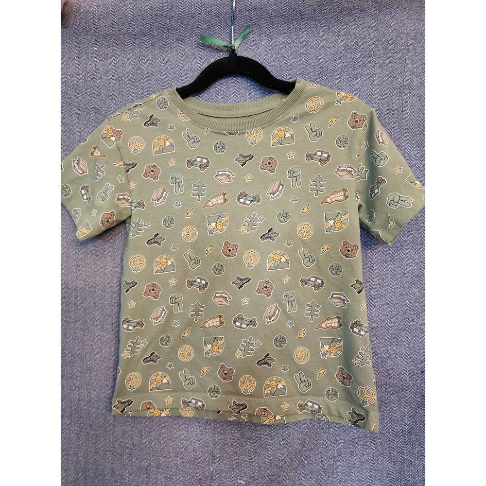 Aspen Short Sleeved Camping Themed T-Shirt 5T